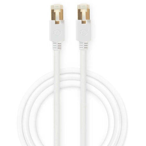 Nedis CCBW85221WT50 câble réseau Cat6 blanc 5 mètres (1/2)