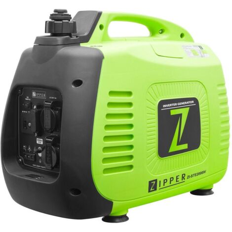 Zipper – Groupe électrogène inverter portable 2200W – Moteur monocylindre 4 temps – Autonomie 4h – Prise USB 5V 2A pour équipements sensibles - ZI-STE2000IV