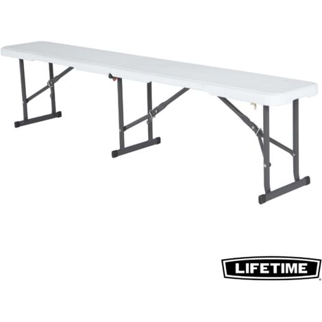 Lifetime – Banc enfant pliant 1.83m – Hauteur 42,2 cm – Acier et polyéthylène – Résistant aux intempéries et aux UV