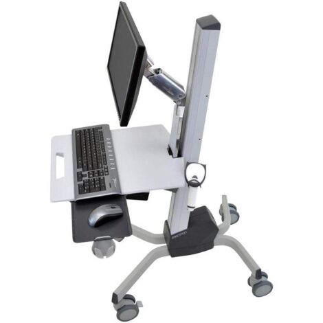 Ergotron Neo-Flex chariot LCD gris bureau ergonomique (1/3)
