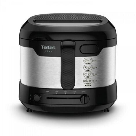 Tefal – Friteuse électrique 1.600W – FF215D – Capacité 1kg – Thermostat réglable 150°C à 190°C – Grande fenêtre de visualisation