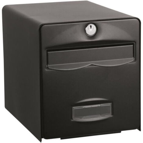 Boîte aux lettres Balthazar en acier galvanisé – 2 portes – Anticorrosion – Ouverture verticale – Résistante à l'effraction jusqu'à 22 kg – Burg Wachter (1/5)