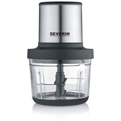 Mini hachoir sans fil Severin KM 3866 200 W Inox brossé et Noir mat (1/10)