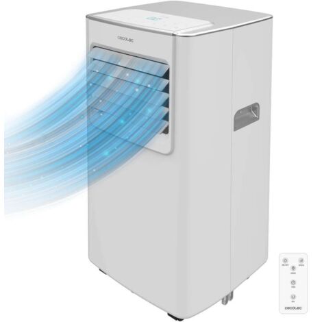Cecotec – Climatiseur mobile silencieux 780W – Capacité de refroidissement 7000 BTU – Pour pièces jusqu'à 20 m² – Technologie Soundless – Télécommande incluse