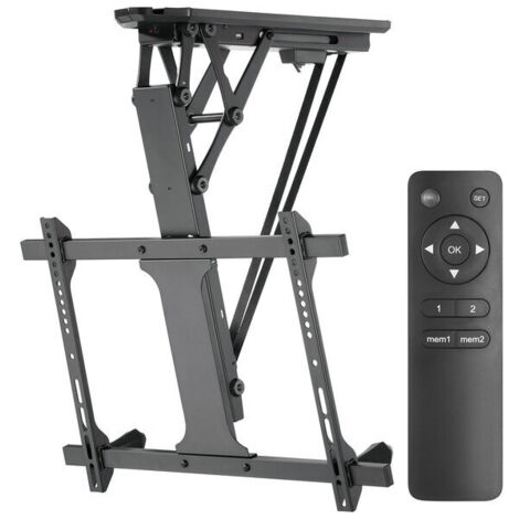 Support TV motorisé plafond inclinable 32-70 pouces – Inclinaison 0° à 75° – Charge max 35 kg – Télécommande sans fil – Tresice France - MC-880 (1/5)