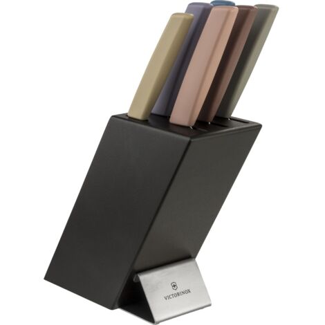 Victorinox Swiss Modern bloc de couteaux noir 6 pièces (1/2)