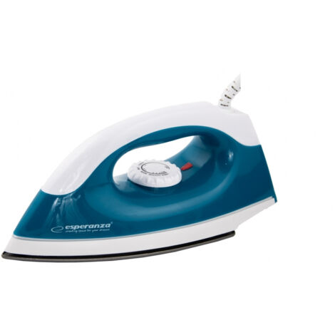 Esperanza TRAVEL IRON SMOOTHER Fer à repasser Semelle antiadhésive 1200 W Bleu, Blanc