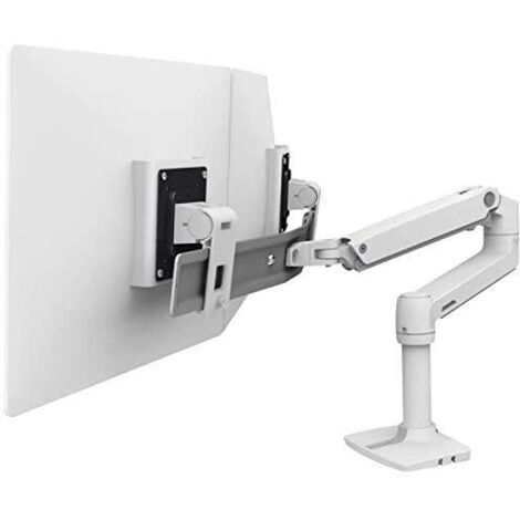 Ergotron LX support bureau blanc double écran 25 pouces