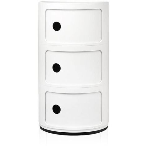 Kartell Componibili meuble rangement blanc 58.5 cm (1/5)