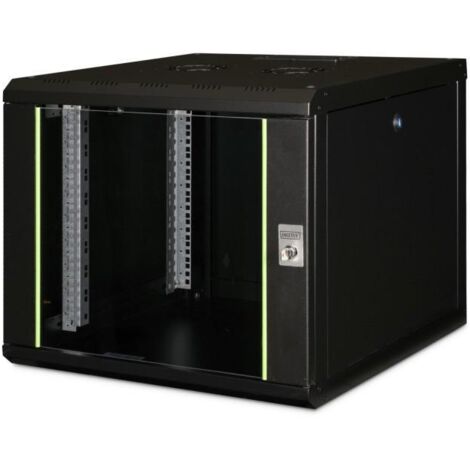 Digitus Unique armoire murale noire 9U acier robuste (1/3)