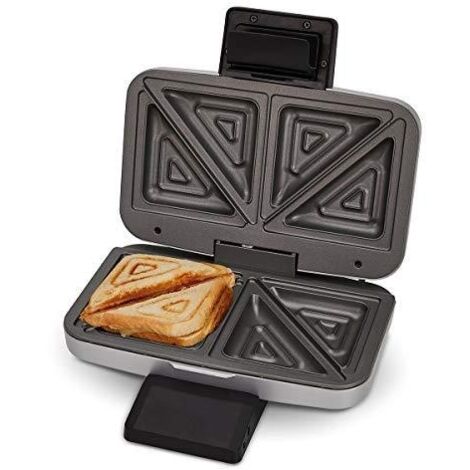 Cloer 6259 appareil à croque-monsieur argenté compact (1/3)
