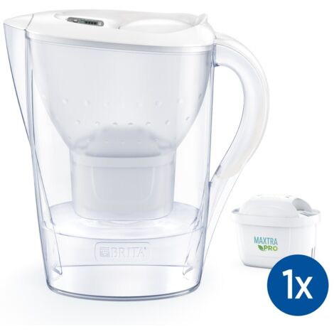 Brita Marella carafe filtrante transparente et blanche 2,4L (1/5)