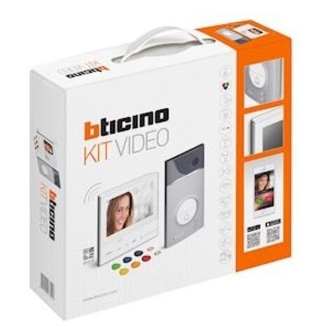 Bticino – Interphone vidéo 7 pouces – Caméra grand angle IP54 – Connectivité WLAN – Accès sécurisé par transpondeur – Compatible application DOOR ENTRY (1/5)