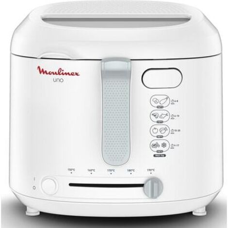 Moulinex – Friteuse électrique 1 kg – Thermostat réglable 150°C à 190°C – Hublot de contrôle – Couvercle à ouverture automatique – Position d'égouttage - AF203110 (1/5)