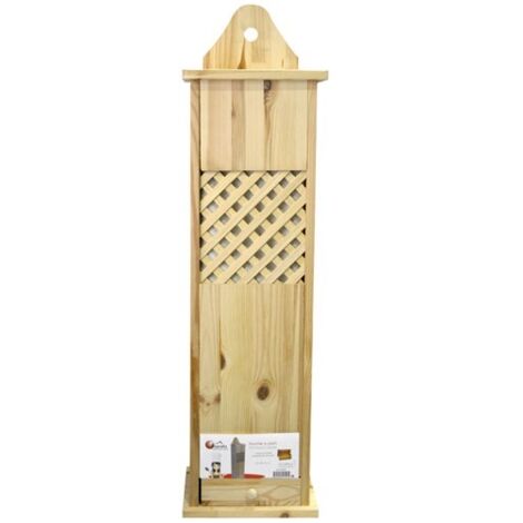Huche à pain en pin massif marron 78x21x17 cm – Tiroir pour miettes – Conserve le pain frais – Accessoire décoratif cuisine – Frandis (1/7)