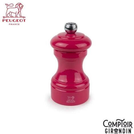 Peugeot Moulin à poivre manuel bois laqué rose bonbon (1/3)