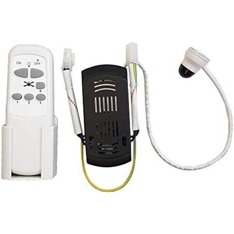 EDM – Kit de remplacement pour ventilateur de plafond – Télécommande et récepteur inclus – Compatible modèles 33988, 33989, 33806, 33807, 33803