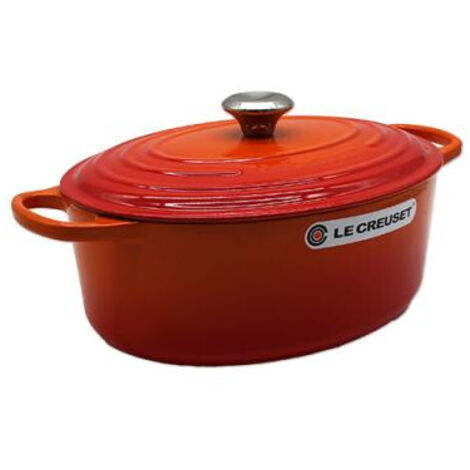 Couvercle Le Creuset – Orange, Fonte, Pour Cocotte, Gaz, Occasion