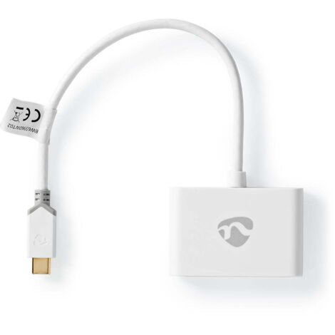 nedis CCBW65960WT02 adaptateur USB-C blanc 0,2 m (1/4)