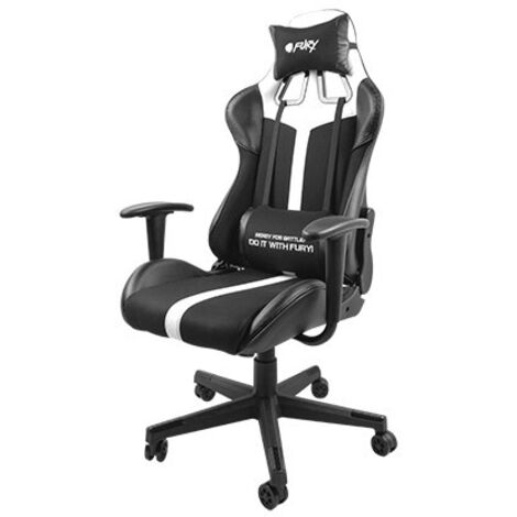 Fury Avenger XL Chaise de gaming noir blanc confortable (1/5)