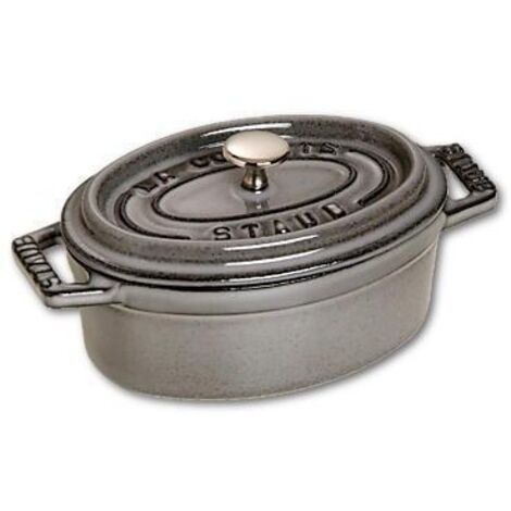 Staub Cocotte Mini Ovale Gris Graphite 11 cm (1/2)