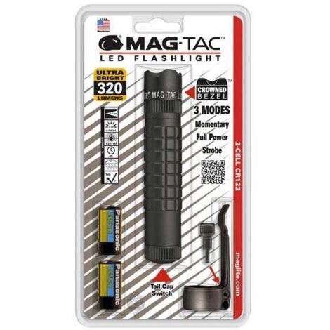 Lampe Torche Maglite 2D – Grande Taille, Noire, Technologie Incandescente, Authentique Mag-Lite
