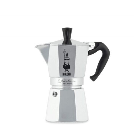 Bialetti Moka Express Cafetière Italienne Chromé 6 Tasses