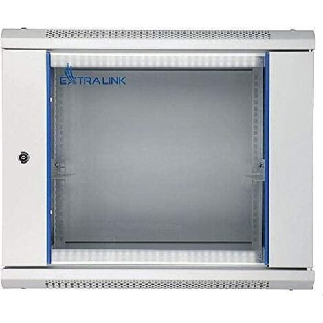 Extralink Cabinet rack 19 pouces 9U gris pour bureau