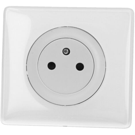 Legrand – Prise de courant 2P+T 16A blanc encastrée – Indice de protection IP41 – Connexion rapide sans outil – Durabilité 10 000 manœuvres