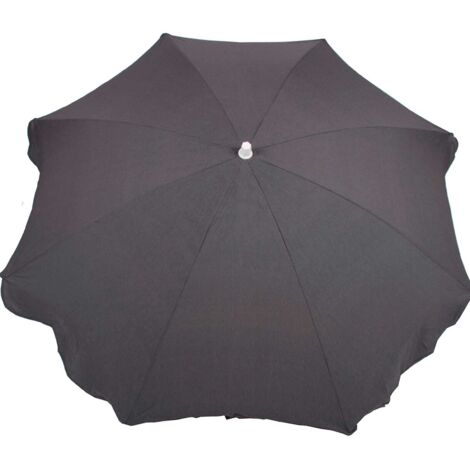 Parasol de Jardin Chillvert Gandía Aluminium Fixe Ø200 cm Gris Foncé (1/3)