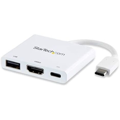 StarTech.com Adaptateur USB-C à HDMI 4K Blanc (1/5)