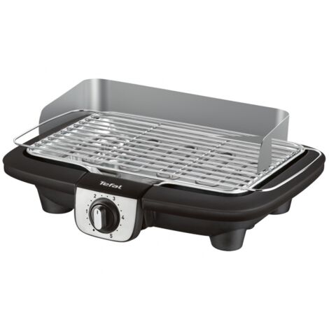 Tefal – Barbecue électrique 2300W – Surface de cuisson 870 cm² en inox – Bac à jus amovible pour limiter fumée et odeurs