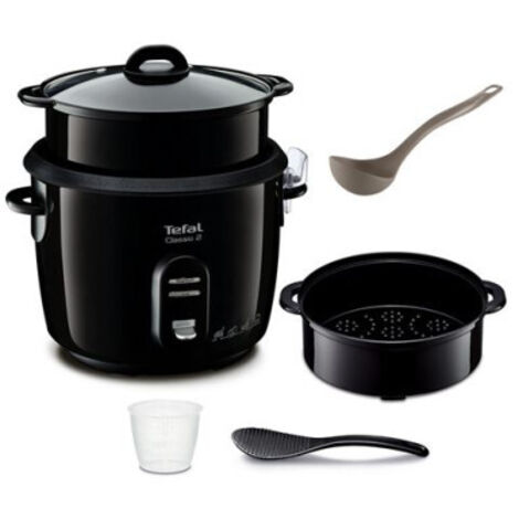 Cuiseur à riz Tefal Classic 2 YY4351 avec panier vapeur 600 W Noir