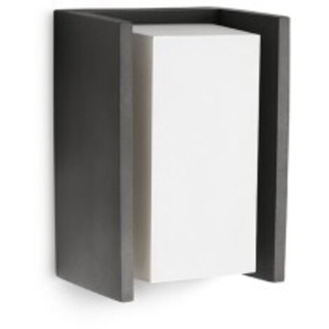 Philips – Applique murale extérieure anthracite – Aluminium robuste – IP44 – Lumière blanche chaude 4000K – Dimensions 10,1 x 21,2 x 11,8 cm – Puissance max 15W