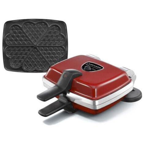 Lagrange Gaufrier Super 2 Rouge Antiadhésif 1000W (1/4)