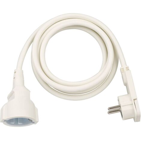 Brennenstuhl H05VV-F 3G1.5 Rallonge électrique 2m blanc