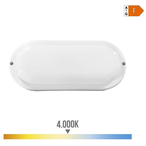 edm Applique LED Ovale Blanc 18W 1820 Lumens 4000K (1/3)