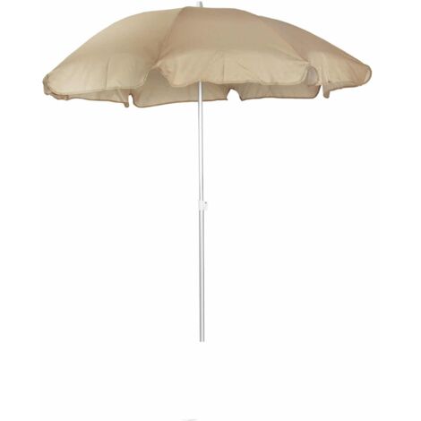 Parasol de Jardin Chillvert Gandía Aluminium Fixe Ø180 cm Camel (1/5)
