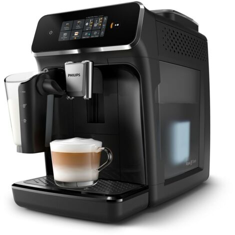 Cafetière à dosettes Philips Series 2300 LatteGo – Moulin en céramique – Écran tactile – Prépare 4 boissons dont espresso et cappuccino (1/5)