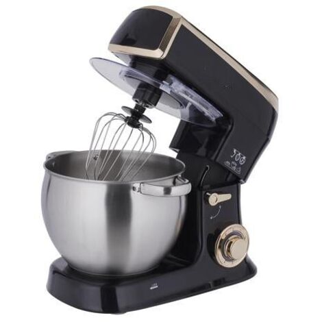 Robot pâtissier multifonction 2100W – Bol en acier inoxydable 7,5L – 6 vitesses – Fonction impulsion pour mélange efficace – Royalty Line
