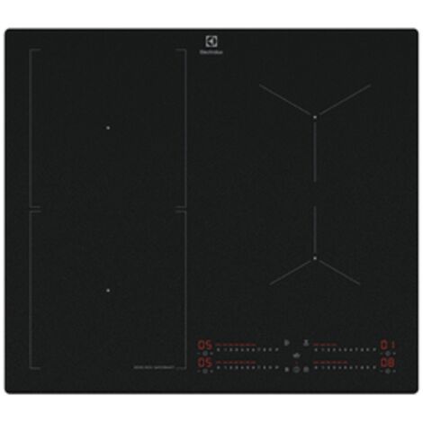 Electrolux – Plaque induction 4 foyers 58x51 cm – Puissance 7350 W – Finition verre noir mat – Fonction SenseBoil pour ébullition rapide - EIS62453IZ