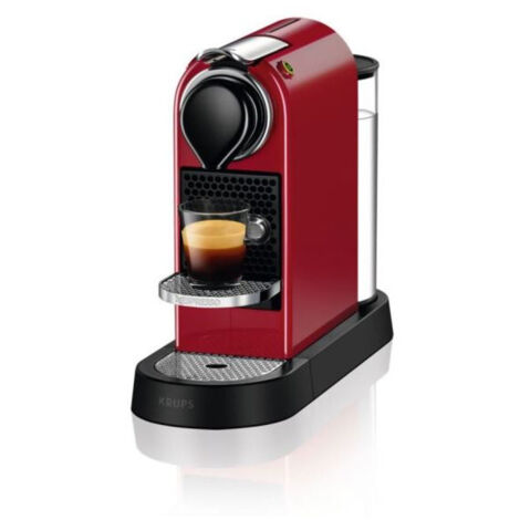Krups – Machine à café à capsule Nespresso CITIZ ROUGE – 19 bars – Réservoir amovible 1L – Compatible capsules – Pour expresso de qualité (1/5)