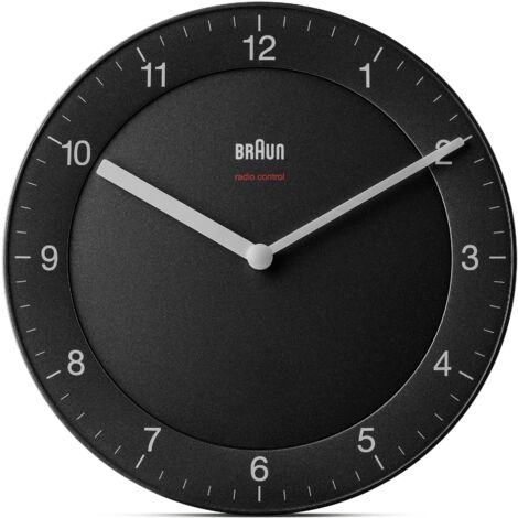 Braun BC06B DCF Horloge Murale Noire 20 cm (1/3)