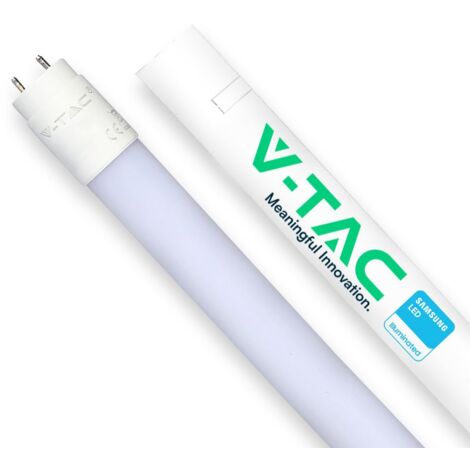 Tube LED T8 G13 120cm 16,5W 110lm/W Samsung Chip V-TAC PRO VT-122 - 160 ° - Blanc chaud - 3000K