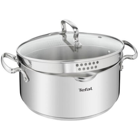 Tefal Duetto+ faitout inox 18 cm avec couvercle verre (1/5)