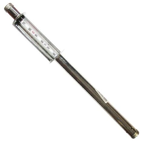 Thermomètre long en acier inoxydable 42 cm – Plage de température 60° à 110°C – Résistant à la chaleur pour stérilisateurs – Lares