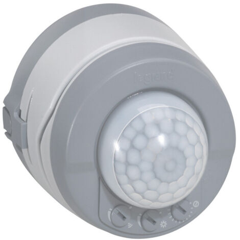 Legrand – Détecteur de mouvement extérieur 360° IP55 – Portée 12m – Installation en saillie ou encastrée – Capteur infrarouge pour locaux humides