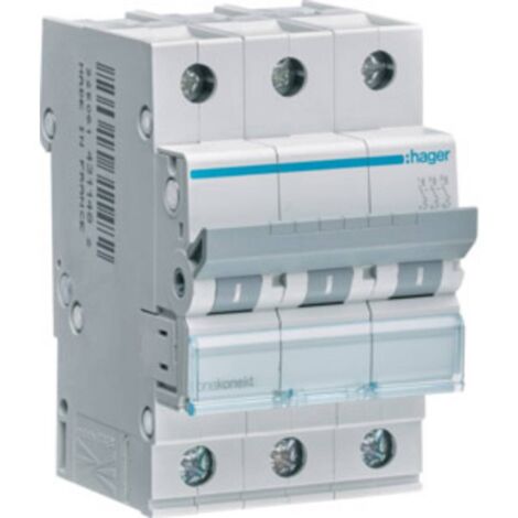 Hager MCN316 Disjoncteur 3 pôles 16 A X54994 (1/2)