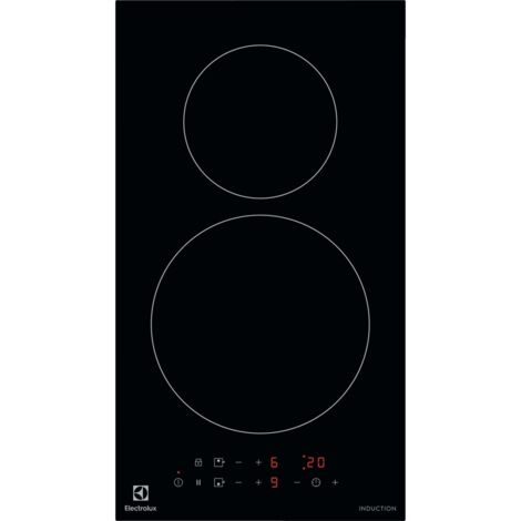 Electrolux – Plaque induction 2 foyers 29 cm 3650 W – Verre de haute qualité – Commandes tactiles – Installation encastrée