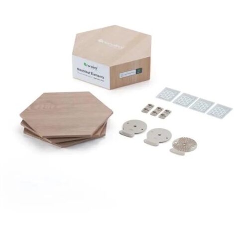 Nanoleaf Hexagons panneaux lumineux bois modulaires